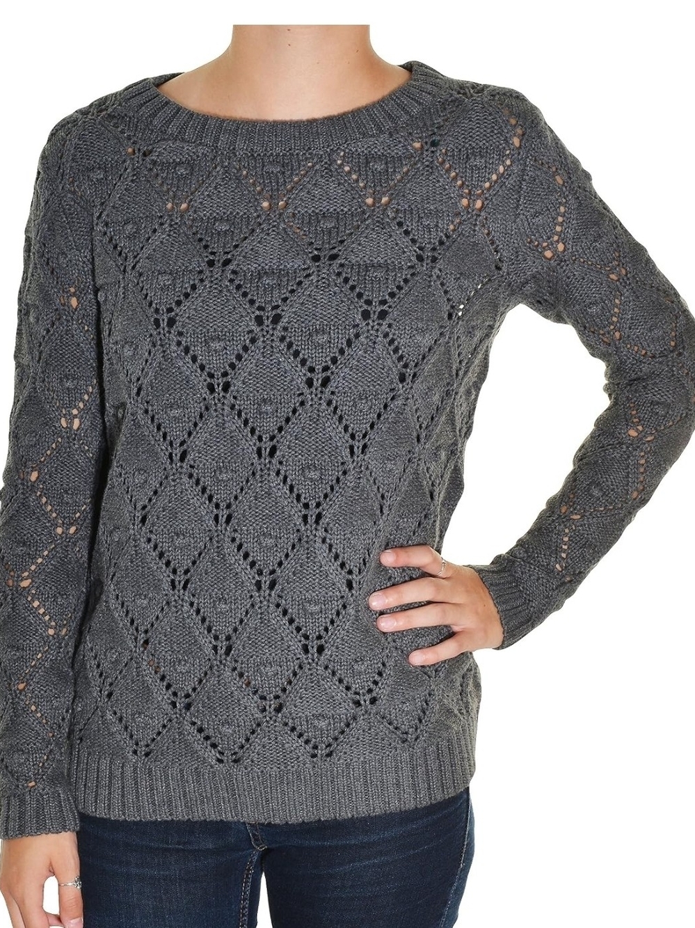 Tommy Hilfiger Gray Crewneck Sweater